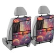 thumbnail image 2 of Car Seat Back Protector,Waterproof & Stain Resistant Kick Mats with Tablet Holder & Organizer Pockets,Easy-Clean Nylon Back Seat Protector Mysterious Interstellar Space Painting, 2 of 7