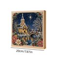 thumbnail image 6 of syligr Snowy Night Christmas Diamond Art for Adults, Vintage Christmas Pearl Art Kits, DIY Pearl Diamond Kit, Winter Bead Crafts Ornament, Xmas Party Decorations for Mantel, Unique Gift/Favors, 6 of 6