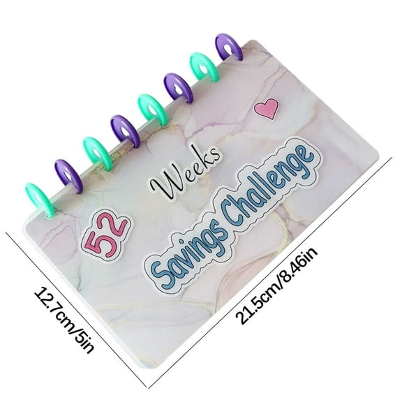 Tainini 52 Weeks Challenge Binder Budget Planner, Budget Planner, Money Binder