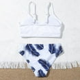 thumbnail image 4 of LOVEBAY Girls' Swimsuit Two Piece Bikini Set Spaghetti Strap V Neck Printed Bikini Bathing Suits Bikini Swimsuit Bathing Suit, 4 of 5