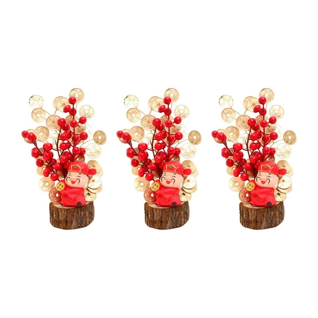 3pcs Artificial Berries Branches Flower Ornament Photo Props for Party Decor Sunnimix none