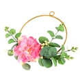 thumbnail image 3 of Hermosa corona de flores artificiales para damas de honor, guirnalda de mano y decoraciones de interior, 3 of 8