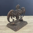 thumbnail image 2 of Vintage Bat Paperweight Figurine Solid Chinese Symbol of Luck Desk Decor Cultural Ornament, 2 of 6