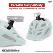 GFCAS-Helmet Mount Kit for Bike Headlights Black Compact