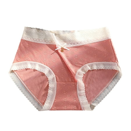 Gubotare Women Panties Thong Underwear Hollow Lace-up Crochet Out Panties Panty Lace For Women Women s Panties Watermelon Red M