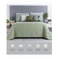 thumbnail image 3 of Edredón Xtellar Ligero Doble Vista Real Textil + 2 Fundas de Almohada, Juego de Colcha Matrimonial, Color  Verde, 3 of 4
