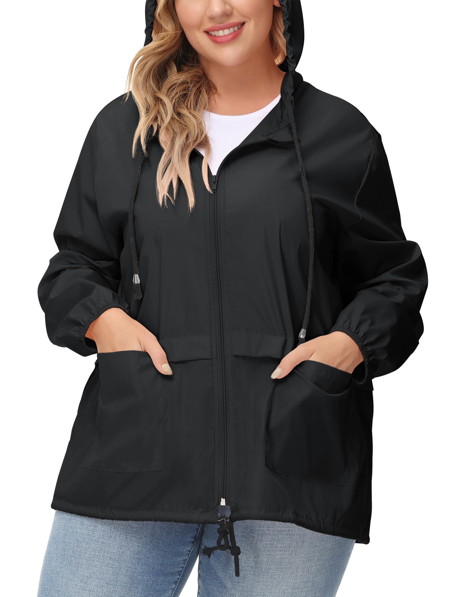 Trench Coat Womens Jacket Plus Size Rain Jacket 4x Avoogue Women's