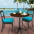 thumbnail image 6 of Unikome 4-Pack Outdoor Patio Seat Cushions, Waterproof High-Density Foam, Rounded Square, 17 x 16 inch, Blue, 6 of 6