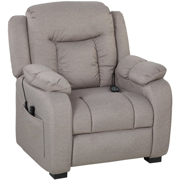 Brown Massage Recliner Chair, 8-Point Power Recliner with Quiet Brushless Motor, Pet-Friendly Velvet Fabric, USB Charging & Memory Positions, for Living Room or Home Office