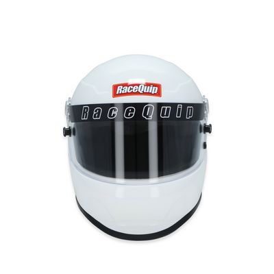 RaceQuip 2261196RQP Pro Youth Auto Racing Helmet SFI 24.1 White One Size Fits All