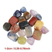 LYUMO Crystal Rocks 100g Mixed Chakra Natural Crystal Quartz Rock Chips Lucky Crystal Healing Stones 0.39-0.79in