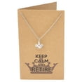 thumbnail image 4 of Quan Jewelry Queen's Retirement Gifts, Crown Pendant, Keep Calm and Retire Necklace and Greeting Card, 4 of 6