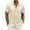 Beige, variant on HomeGardon Mens Shirts Turn Down Collar Short Sleeve,Mens Shirts Turn Down Collar Casual Solid-Color Checkered Button Short Sleeve Turndown Collar Shirt,S-XXXL
