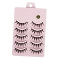 thumbnail image 3 of Manga Extensión de ñas postizas Paquete de ñas postizas Ligero D Fake Anime Lashes Makeup Lash Strip Sucio 10 piezas para Shows , estilo shamjiam pestañas postizas naturales, 3 of 7