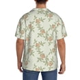 thumbnail image 3 of Fotbe Rose Camisa Estampada de Manga Corta para Hombre, Casual de Verano, Estilo Playero, Sin Arrugas-X-Large, 3 of 5