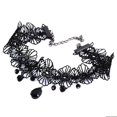 thumbnail image 4 of Collar de mujer, gargantilla de encaje negro, joyería vintage para el cuello, negro, 4 of 4