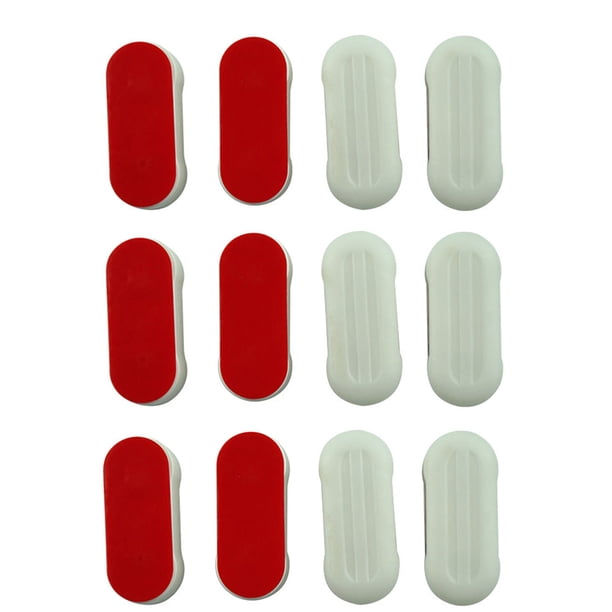 12 protectores de asiento de inodoro universales con adhesivo fuerte para el hogar.
