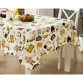 thumbnail image 7 of Ivory Italian Bistro Chef 52 x 70 inch Rectangle Vinyl Holiday Tablecloth with Flannel Backing, 7 of 7