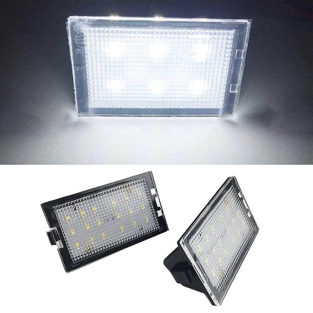 2PCS DIY 6500K Car LED Lamp Replacing Number License Plate Light for Land Rover TAPDRA Spare Part