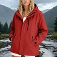 thumbnail image 3 of Windbreaker Jacket Women Lightweight Long Sleeve Windproof Waterproof Zip Up Hooded Hiking Jackets with Pockets, 3 of 5