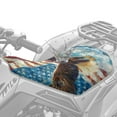 thumbnail image 2 of Uorisanigo ATV Seat Cover Non-Slip Seat Pad Cover Breathable Vintage US Flag Eagle Motorcycle Seats Covers Waterproof Polyester Material Protection Car Accessories, 2 of 7