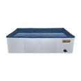 thumbnail image 2 of Plastic Dog Pool 37" x 24" Inches Rectangular Foldable Portable Outdoor Grooming Kiddie Pool For Dogs Grey - Medium, 2 of 7