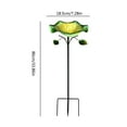 thumbnail image 3 of Comedero y bebedero metálico para pájaros para exteriores | Estaca de jardín con bebedero y comedero | Atractor de colibríes y aves silvestres resistente a la intemperie | Decoración para patios,, 3 of 9