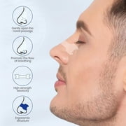 Breathe Right For Sensitive Skin Nasal Strips, Clear, Large, 30 Ct (4 pack)