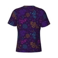 thumbnail image 6 of Vsdgher Colorful Snake Print Men's Dry Fit Mesh Athletic Shirts Moisture Wicking Tennis T-Shirt Tops, 6 of 9