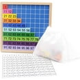 thumbnail image 2 of Wooden Math Hundred Board, Counting to 100 for Kindergarten, 1-100 Number Board for Toddlers, Counting Toy for Math, Math Game Board-Color Digital Board, 2 of 6