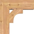 thumbnail image 3 of Ekena Millwork 5 1/2"W x 20"D x 20"H Westlake Block Smooth Bracket, Western Red Cedar, 3 of 25