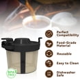 thumbnail image 4 of 1pack Coffee Basket Compatible with Ninja Coffee Maker, Reusable Basket Filters for Ninja PB051/PB041ST, 4 of 7