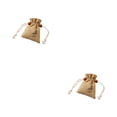 thumbnail image 1 of Kearding Paquete de 2 bolsas de lino, bolsa perfumada transpirable, suministros de vacaciones, accesorios de fiesta, accesorios de celebración, Caqui/8*10cm 2piezas, 1 of 6