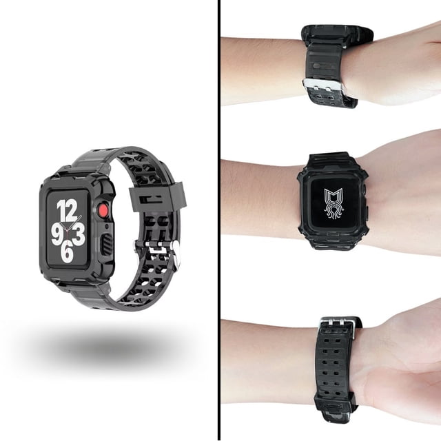 Correa para Apple Watch compatible con 38mm/40mm con protector de pantalla de uso Rudo. Mamá Pulpo Uso Rudo