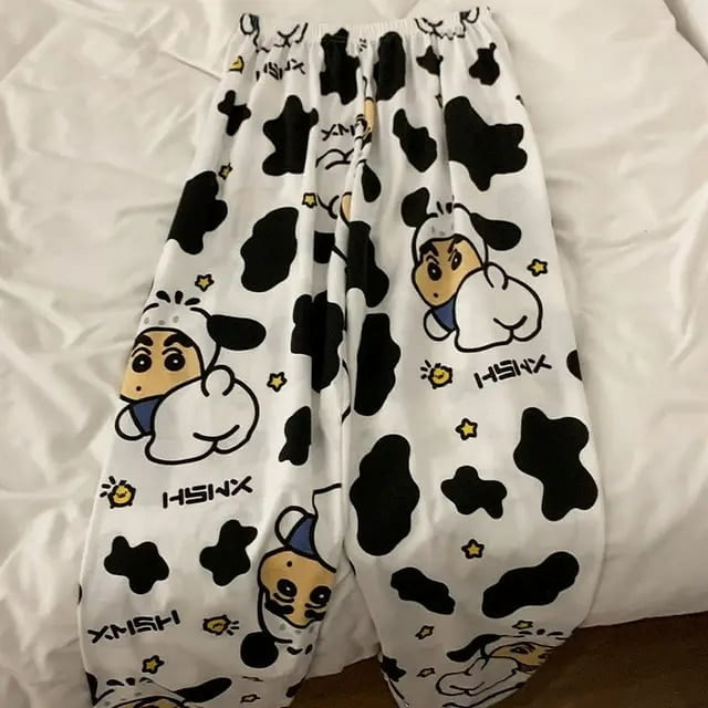 Miniso Sanrio Hello Kitty Pantalon d'Intérieur pour Femmes 2023 Automne Pantalon de Pyjama Dessin Animé Anime Mode Confortable Y2K Pantalon Fille Douce