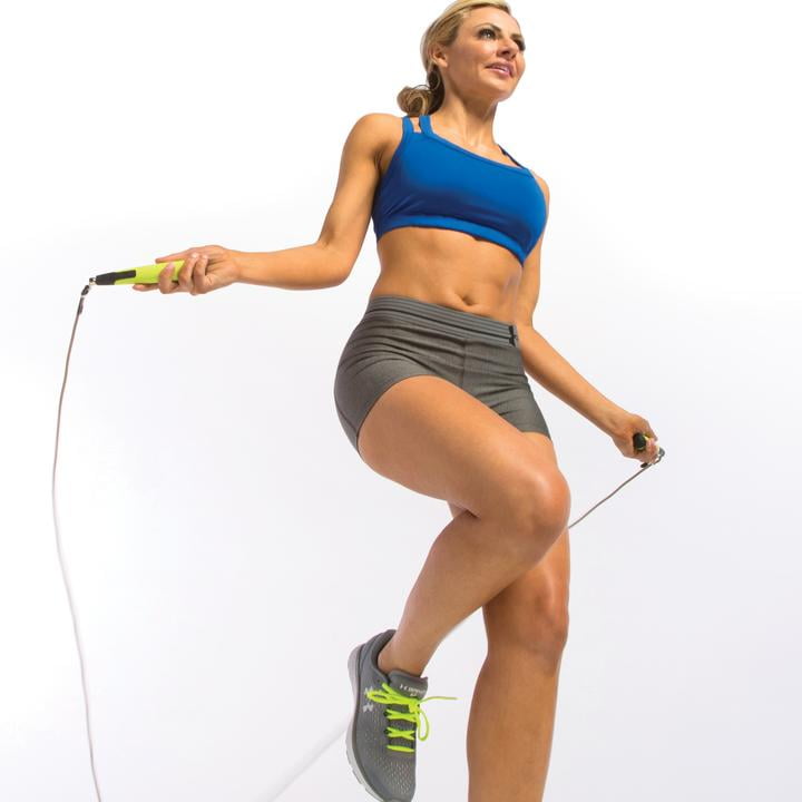 GoFit Speed Training Jump Rope with Padded Foam Grips - Adjustable Pro 9 Foot Rope, Ideal for Boxing, Cardio or Endurance Workout