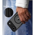thumbnail image 7 of for iPhone Air Case, Compatible with MagSafe, Translucent Matte Shockproof Anti-Slip Anti-Fingerprint Pocket-Friendly Phone Case Cover - Black, 7 of 7