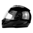thumbnail image 2 of RS Helmets RS-0700B-Black-Xlarge Full Face Motorcycle Helmet with Flip Up Visor Gloss Black - Extra Large, 2 of 5
