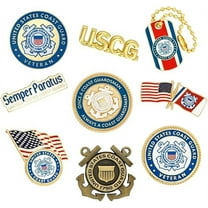 Pinmart's Officially Licensed U.S. Coast Guard Enamel Lapel Pin Set
