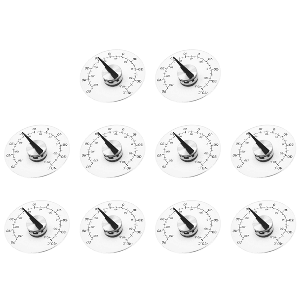 Medidor Temperatura Del Termómetro Al Aire Libre La Ventana Autoadhesiva Circular