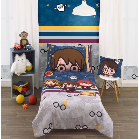 Harry Potter 4-Piece Wizards inTraining Toddler Bedding Set