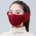 thumbnail image 3 of Máscara cálida de otoño e invierno, protección para los oídos engrosada, a prueba de frío, para hombres y mujeres, máscara tridimensional lavable a prueba de viento, con agujero transpirable, 3 of 4