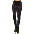 thumbnail image 3 of Women?s Crushed Velvet Leggings (Navy, Large), 3 of 3