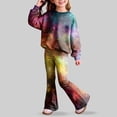 thumbnail image 6 of XZNPDUCQ 4-5 Years Girls Outfits Toddler Girls Fall Winter Clothes Girls Long Sleeve Top Pants 2PCS Set A248-Light Pink, 6 of 8