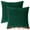 Green, variant on Unique Bargains 4 Pcs Velvet Striped Throw Pillow Covers Pleated Front Cushion Covers Green 18" x 18"
