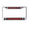 thumbnail image 1 of Oklahoma City Thunder Carbon Fiber Design Chrome License Plate Frame, 1 of 1