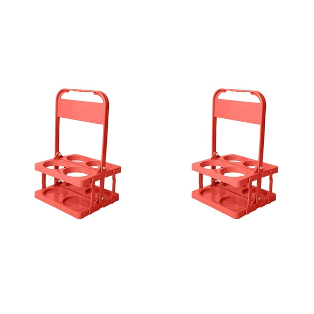 (Lot de 2) Rinsvye Bols de Service Pliables en Plastique pour Boissons avec Couvercles pour Porte-Boisson Réutilisable Articles à Pression avec Poignée Grands Contenants Portatifs à Scellage sous Vide Porte-Boisson