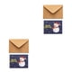 thumbnail image 4 of Kearding 10 unidades de sobres de tarjetas impresas de dibujos animados de felicitación de Navidad, juego de cumpleaños, invitaciones de Tipo 3 2piezas, 4 of 6