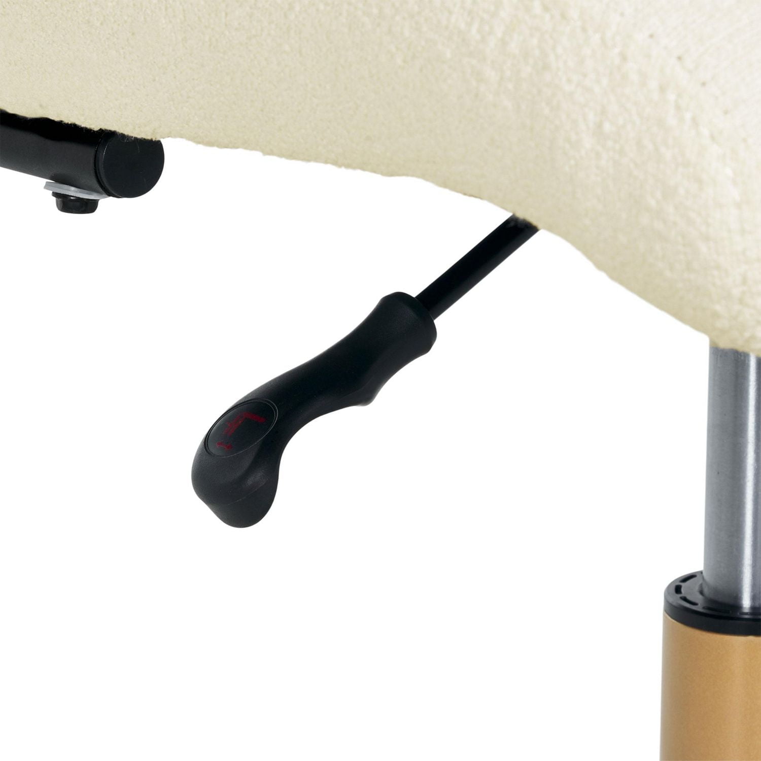 Mainstays Bouclé Armless Office Chair, Cream, Soft bouclé fabric