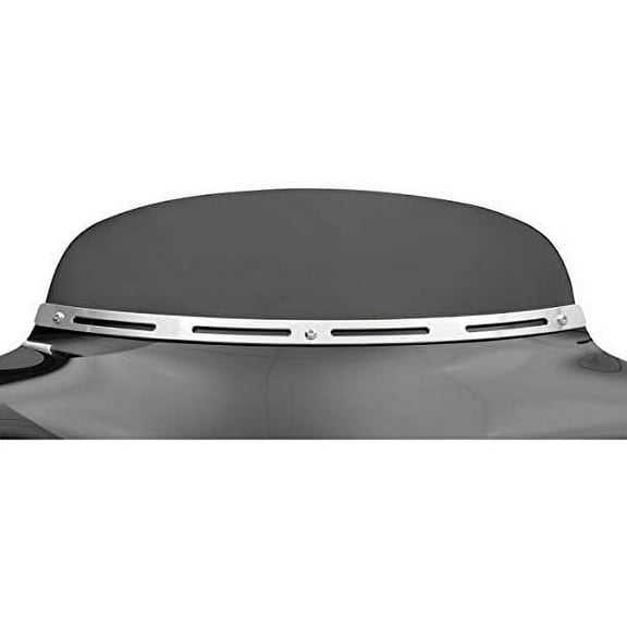 Memphis Shades Batwing Fairing Trim (Polished Stainless Steel/Slotted Fat)